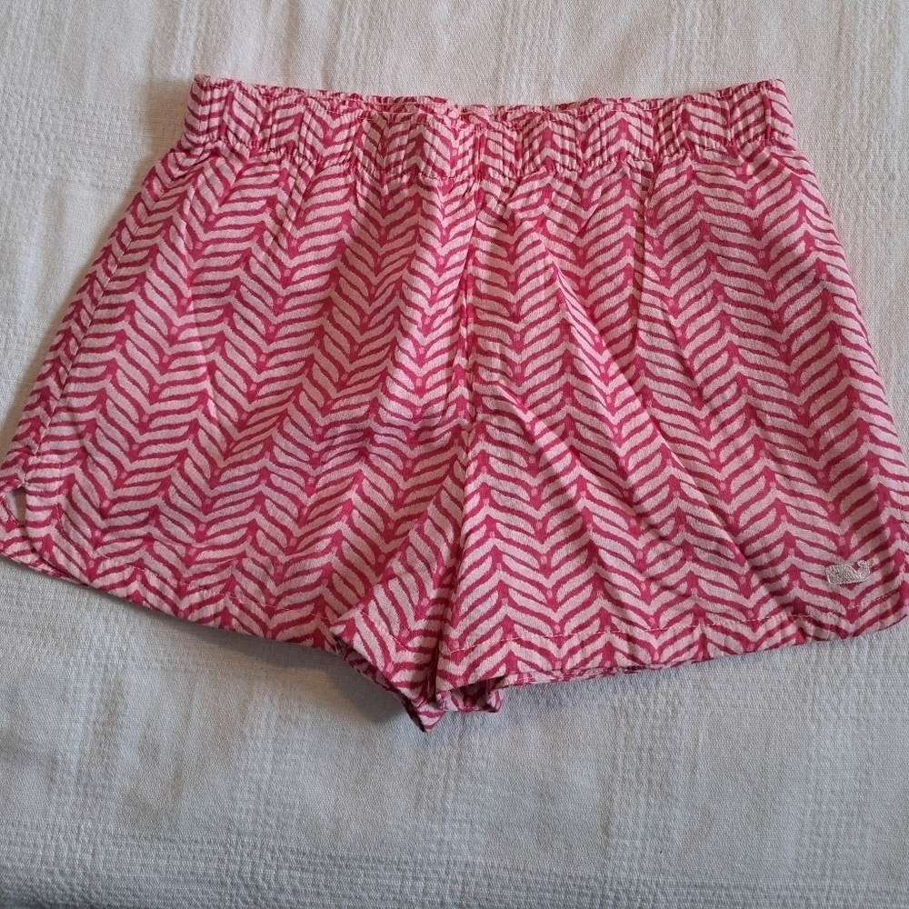 Vineyard Vines girls size Small whale tail pull on shorts EUC